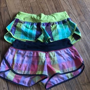 Two lululemon shorts